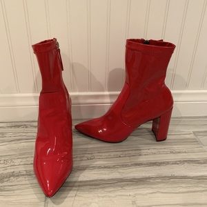 Chinese Laundry - Patent Leather Red Booties